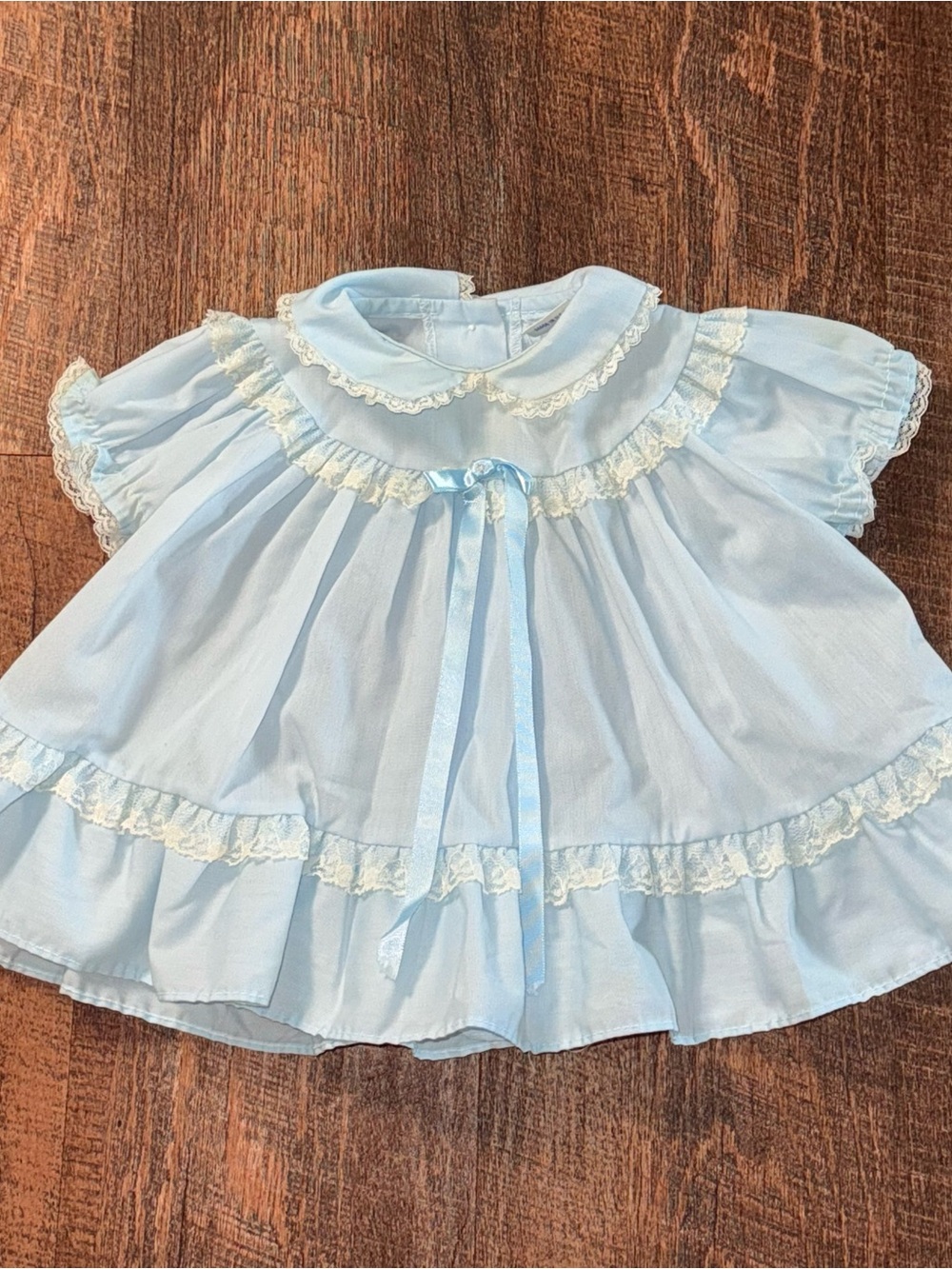 Alexis 3 month Baby Blue Lace Trim Girls' Dressy dress